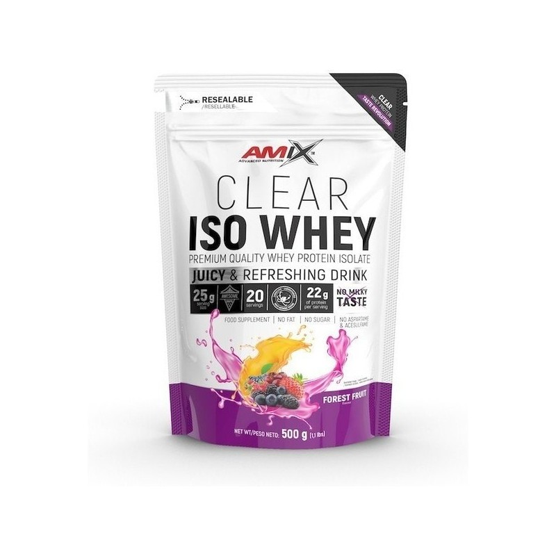 AMIX CLEAR ISO WHEY PROTEIN SACO 500GR