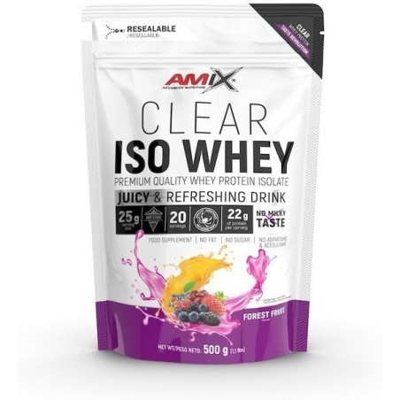 AMIX CLEAR ISO WHEY PROTEIN SACO 500GR