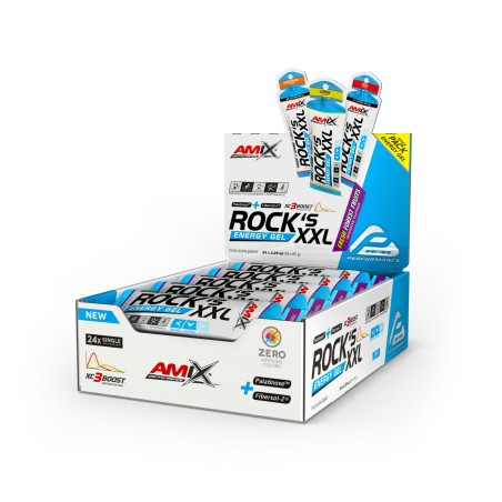 AMIX PERFORMANCE GEL ROCK\'S XXL SIN CAFEINA 24X65GR