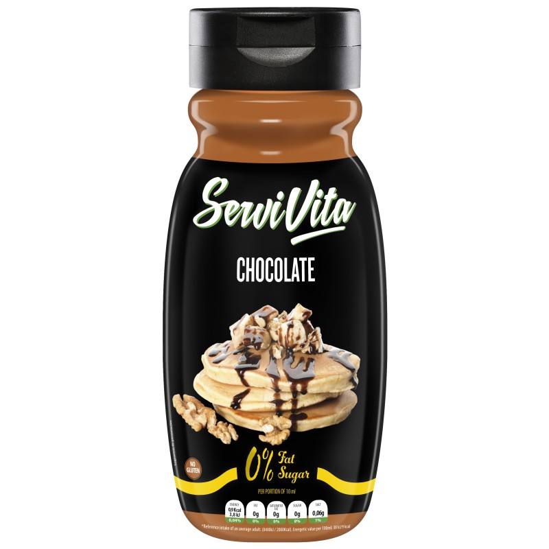 SALSA DULCE ZERO CHOCOLATE 320ML SERVIVITA SALSA DULCE ZERO CHOCOLATE 320ML SERVIVITA