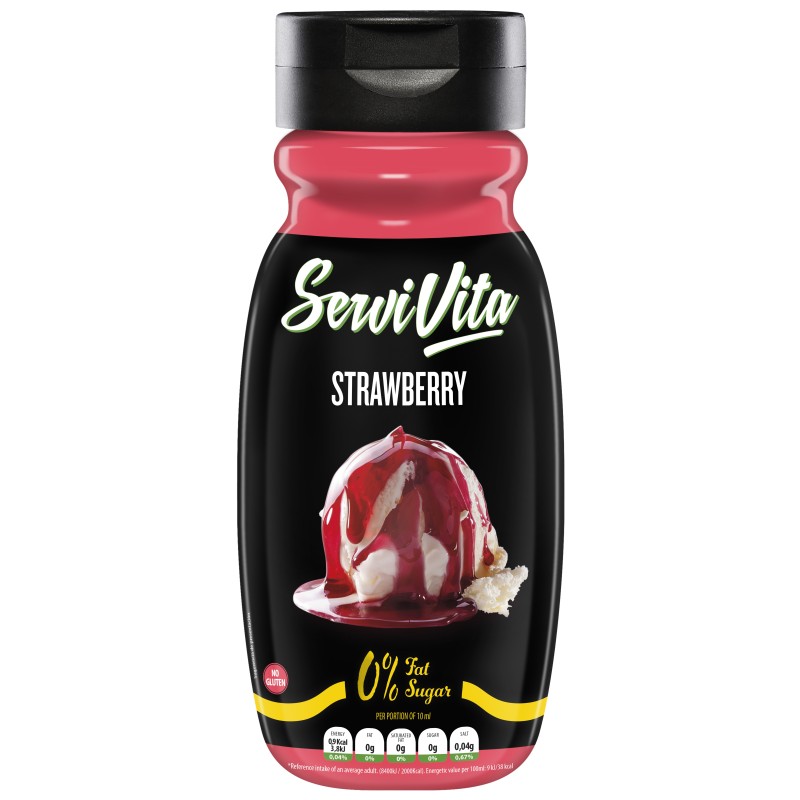 SERVIVITA SALSA DULCE ZERO FRESA 320ML