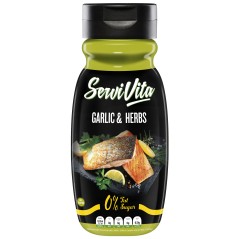 SERVIVITA SALSA ZERO AJO Y HERBAS 320ML