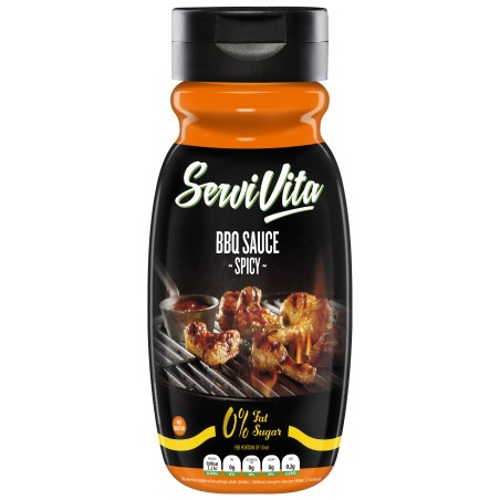 SERVIVITA SALSA ZERO BARBACOA PICANTE 320ML