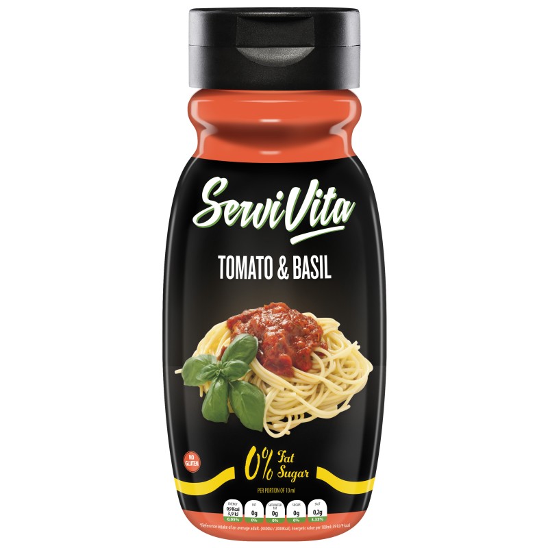 SERVIVITA SALSA ZERO TOMATE BASILIC 320ML