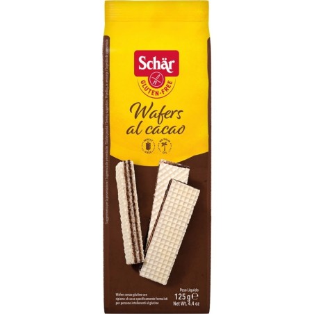 SCHAR WAFER CACAO BARQUILLO S/GLUTEN 125GR.