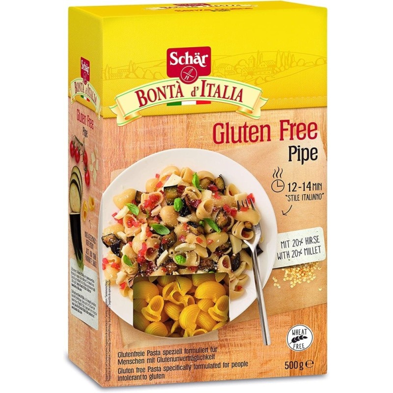 SCHAR PASTA PIPETTE S/GLUTEN 500GR