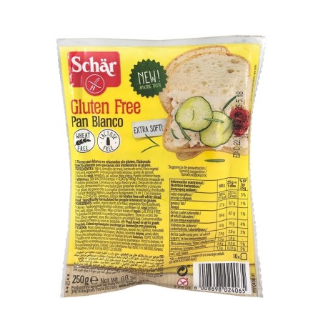 SCHAR PAN BLANCO SIN GLUTEN 250GR.