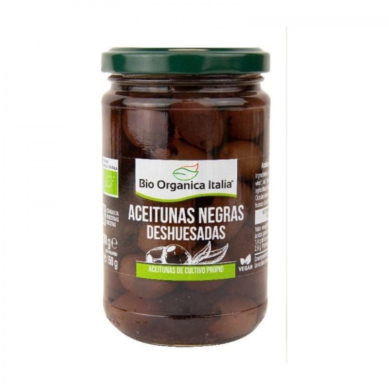 BIO ORGANICA ITALIA ACEITUNA NEGRA DESHUESADA 280g