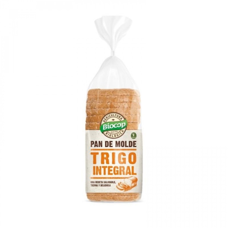 PAN MOLDE BLANDO TRIGO INTEGRAL 400G BIOCOP PAN MOLDE BLANDO TRIGO INTEGRAL 400G BIOCOP