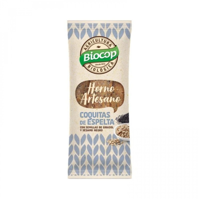 COQUITAS TRIGO ESPELTA GIRASOL SESAMO NEGRO 75G BIOCOP