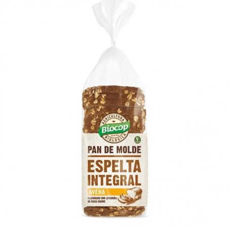 PAN MOLDE ESPELTA INTEGRAL AVENA 400G BIOCOP