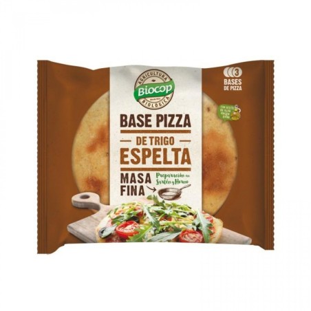 BIOCOP BASE PIZZA MASA FINA TR.ESPELTA (3ud) 390g