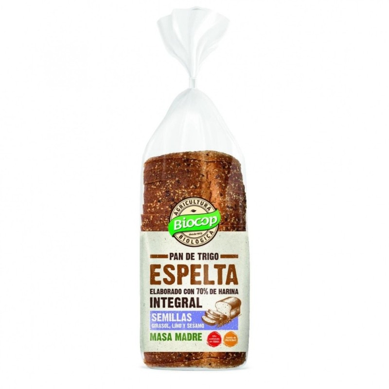 PAN MOLDE ESPELTA INTEGRAL SEMILLAS 400G BIOCOP PAN MOLDE ESPELTA INTEGRAL SEMILLAS 400G BIOCOP