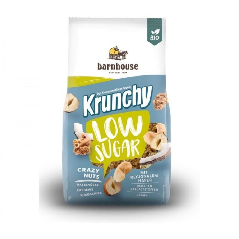 BARNHOUSE MUESLI KRUNCHY LOW SUG FRUTOS SECOS 375G