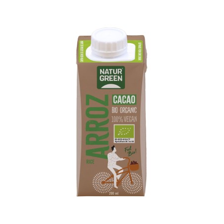 NATURGREEN BEBIDA ARROZ CACAO  BIO 200ML