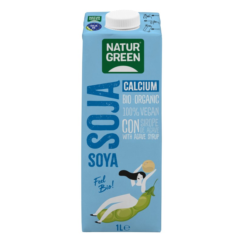 BEBIDA SOJA CALCIO BIO.BRICK 1L NATURGREEN BEBIDA SOJA CALCIO BIO.BRICK 1L NATURGREEN