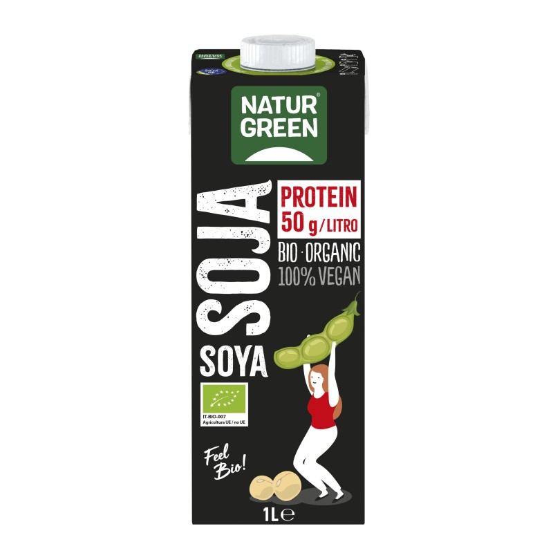 BEBIDA SOJA PROTEIN BIO 1L NATURGREEN BEBIDA SOJA PROTEIN BIO 1L NATURGREEN