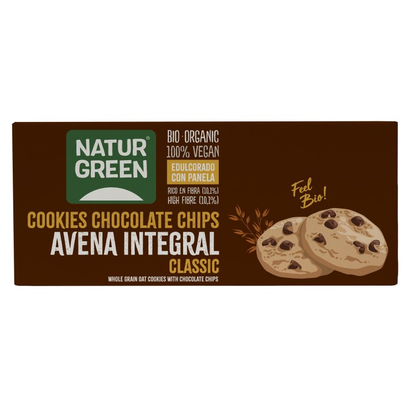 NATURGREEN COOKIES AVENA INTEGRAL (CLASSIC) 140GR