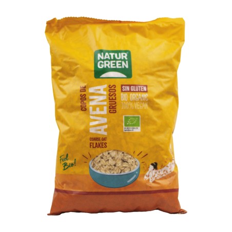 COPOS AVENA GRUESOS S/GLUT.BIO. 1KG. NATURGREEN