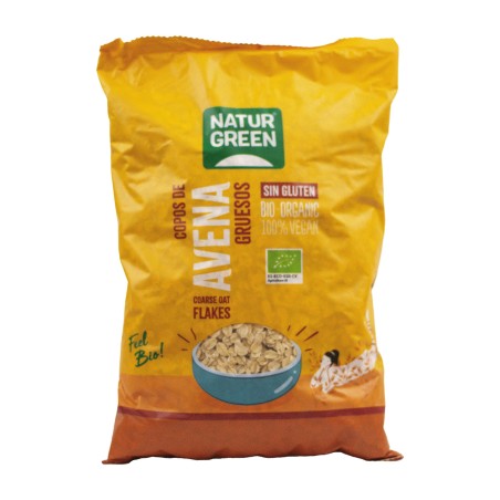 NATURGREEN COPOS AVENA GRUESOS S/GLUT.BIO. 1KG.