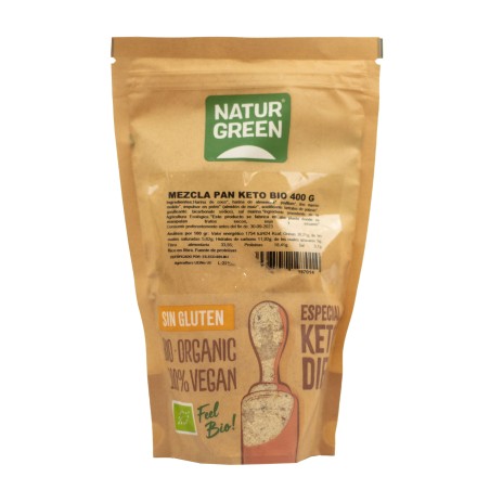 MEZCLA PAN KETO BIO 400G NATURGREEN