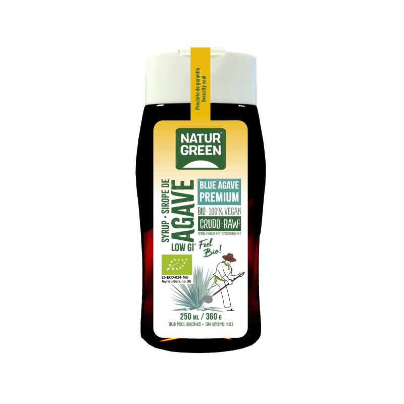 SIROPE AGAVE CRUDO BIO 250ML NATURGREEN SIROPE AGAVE CRUDO BIO 250ML NATURGREEN