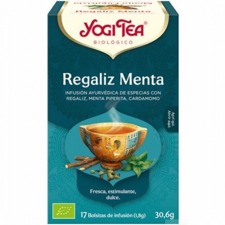 YOGI TEA REGALIZ MENTA BOLSAS 17X30.6GR.