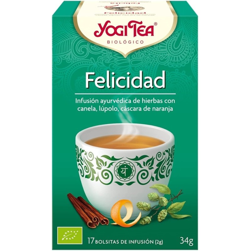 YOGI TEA FELICIDAD BOLSAS 17X34.0GR.