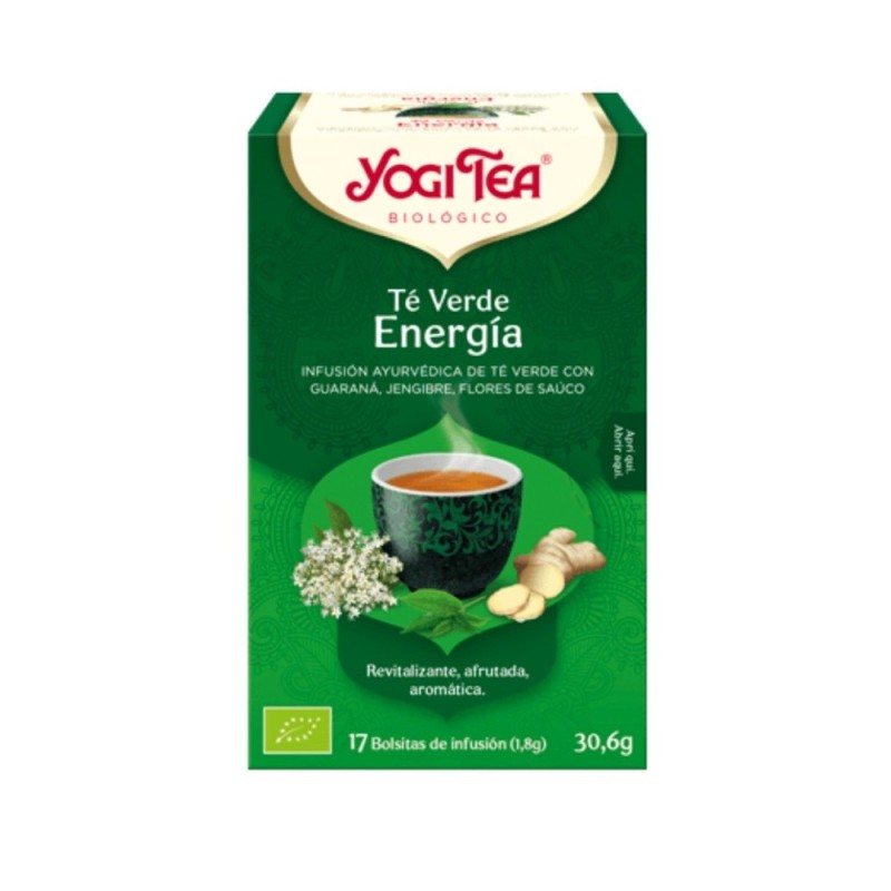 YOGI TEA VERDE ENERGIA BOLSAS 17X30.6GR.