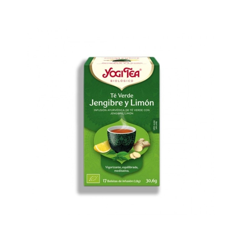 YOGI TEA TE VERDE JENGIBRE LIMON 17X30.6GR.