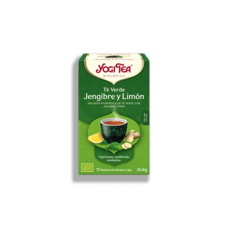 YOGI TEA TE VERDE JENGIBRE LIMON 17X30.6GR.