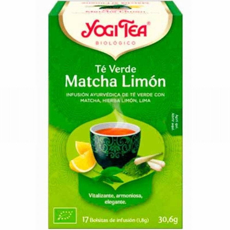 YOGI TEA VERDE MATCHA LIMON BOLSAS 17X30.6GR.