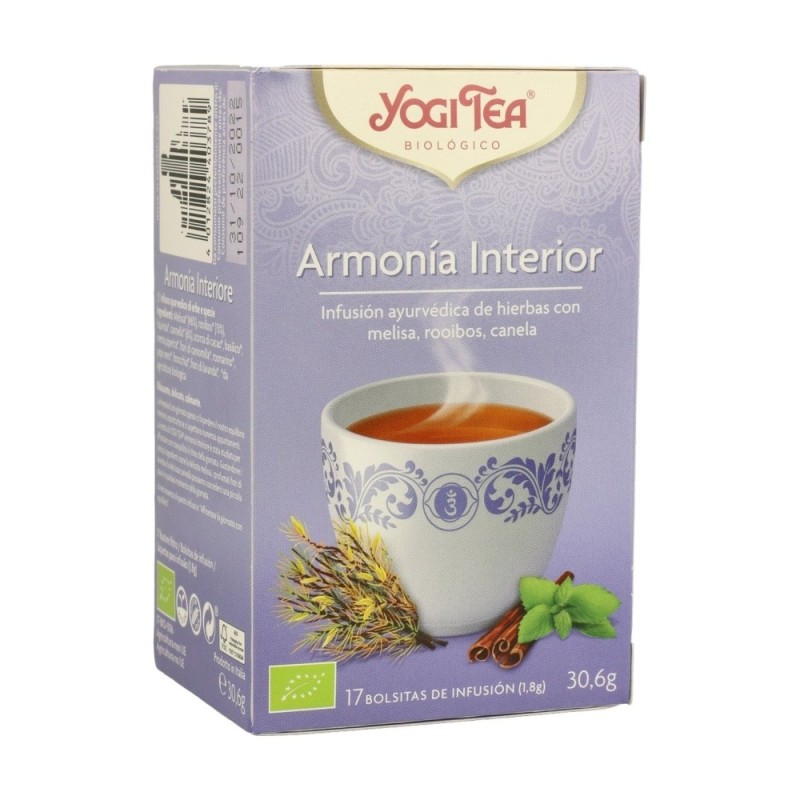 YOGI TEA ARMONIA INTERIOR BOLSAS 17X30.6GR.