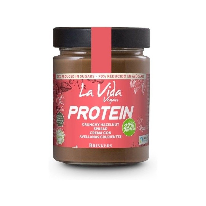 LA VIDA VEGAN CREMA PROTEIN CACAO AVELLA.CRUJ 270G