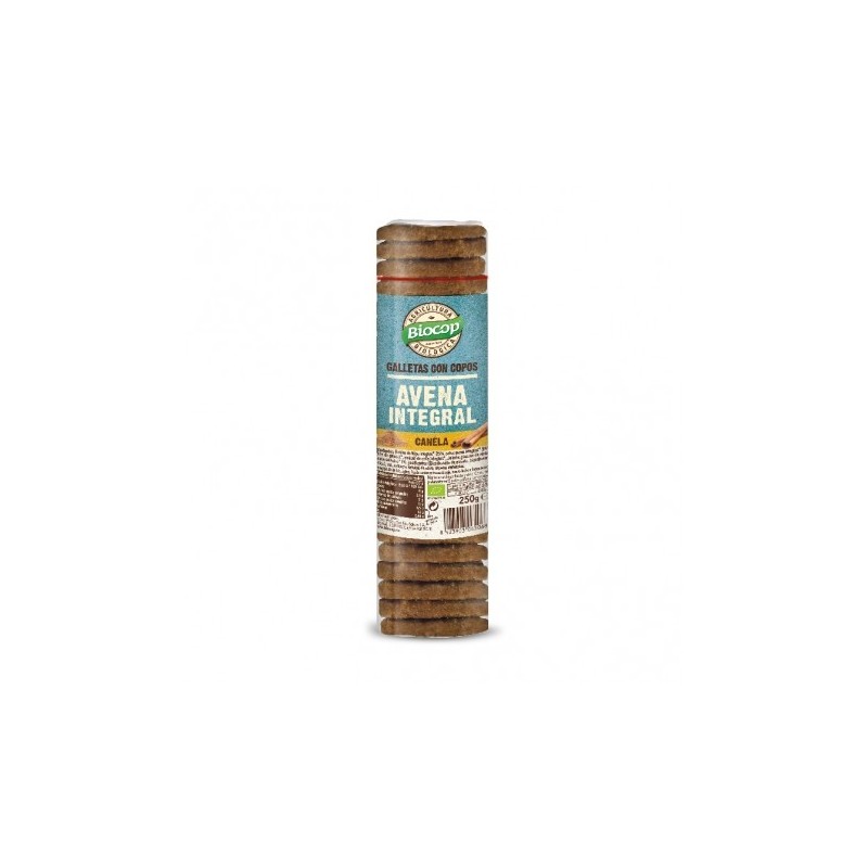 GALLETA COPOS AVENA INTEGRAL CANELA 250G BIOCOP GALLETA COPOS AVENA INTEGRAL CANELA 250G BIOCOP