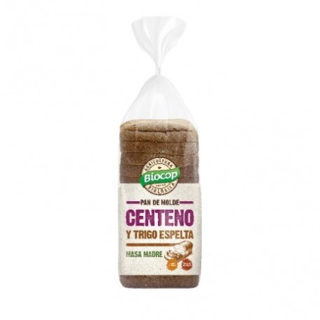 PAN MOLDE CENTENO Y TRIGO ESPELTA 400G BIOCOP