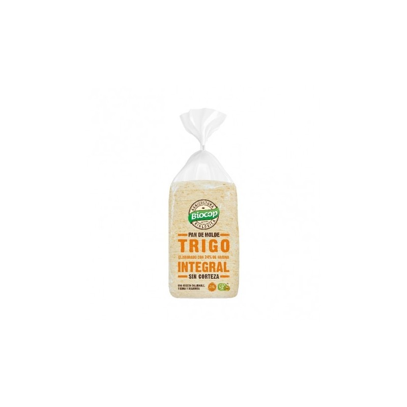 PAN MOLDE SIN CORTEZA TRIGO INTEGRAL 300G BIOCOP PAN MOLDE SIN CORTEZA TRIGO INTEGRAL 300G BIOCOP