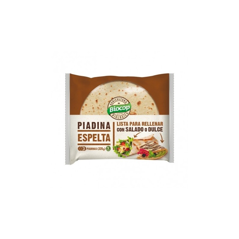 BIOCOP PIADINA TRIGO ESPELTA 225G