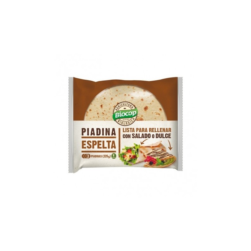 PIADINA TRIGO ESPELTA 225G BIOCOP PIADINA TRIGO ESPELTA 225G BIOCOP