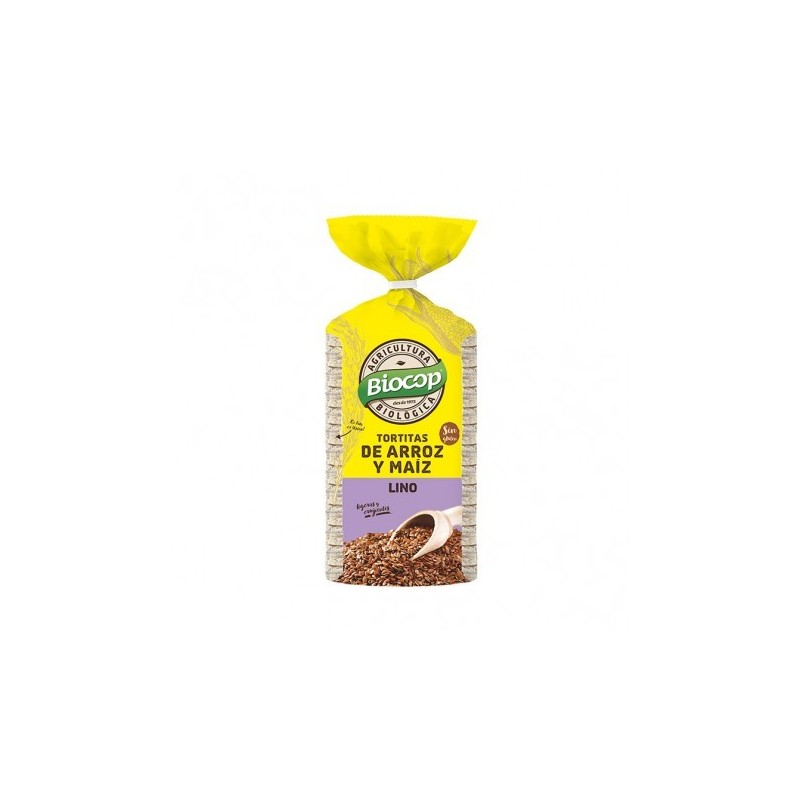 BIOCOP TORTITAS ARROZ MAIZ LINO 200g