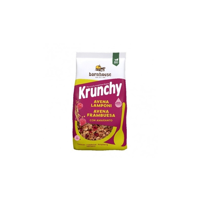 BARNHOUSE MUESLI KRUNCHY AMAR AVENA FRAMBUESA 375g