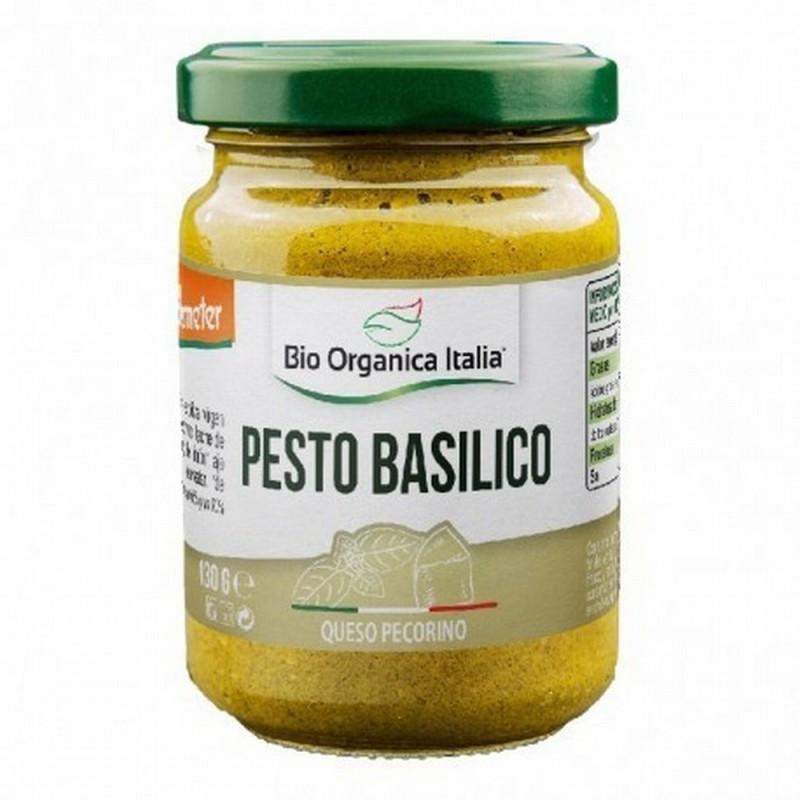 BIO ORGANICA ITALIA PESTO ALBAHACA PECORINO 130g