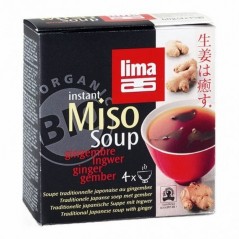 LIMA SOPA INSTANT MISO JENGIBRE 4x15g