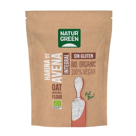 NATURGREEN HARINA AVENA INTEGRAL S/GLUTEN  Bio 500