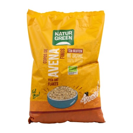 COPOS AVENA FINOS S/GLUT.BIO. 1KG. NATURGREEN